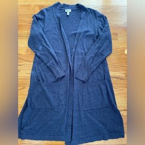 Denim and Co duster cardigan new without tags.size L